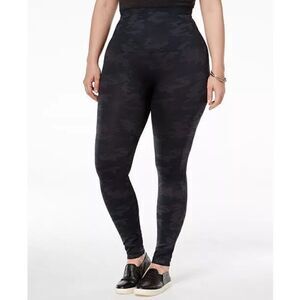 Spanx Look At Me Now seamless Black Camo Legging 2X